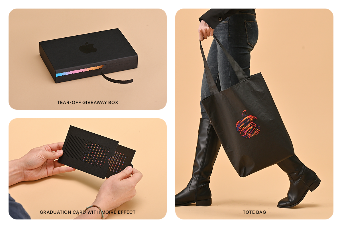 Apple Gangnam launch visual detail.