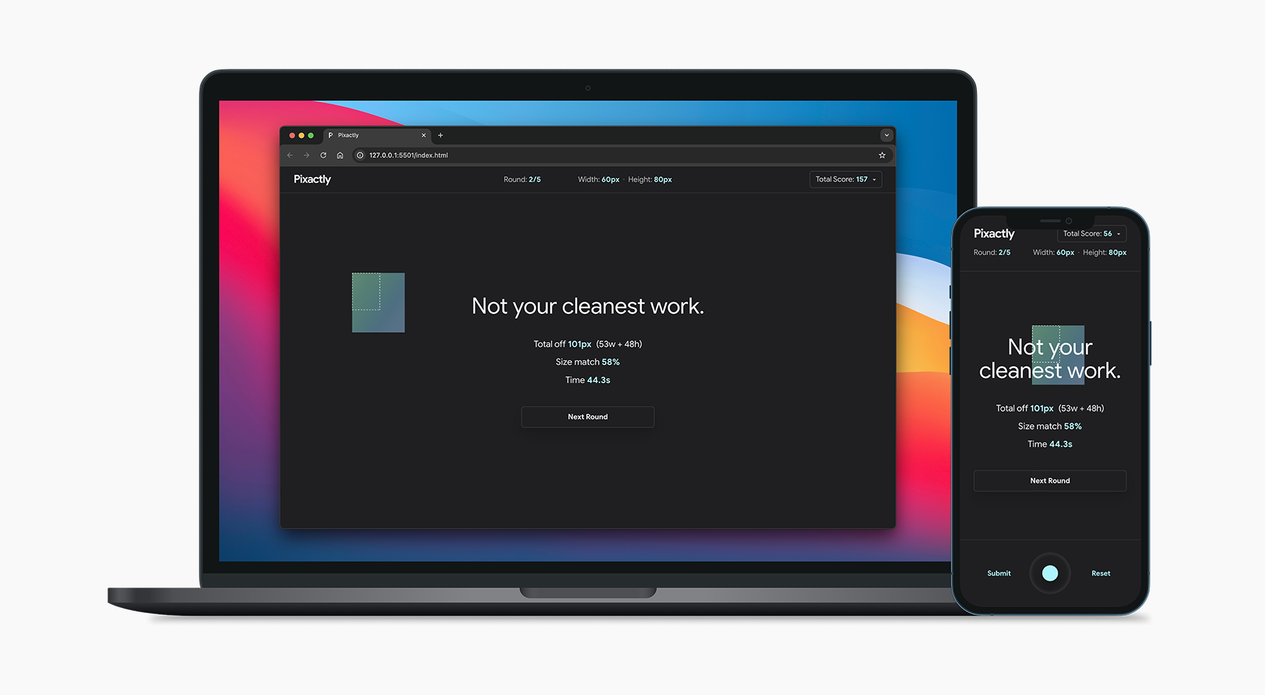 Pixactly coverage and sharing examples across blogs and design websites.
