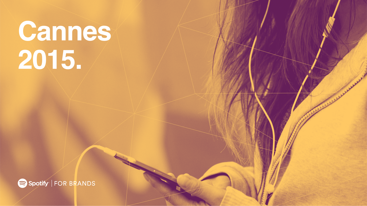 Spotify Cannes visual system.